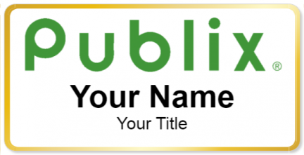 Custom name badges for Publix tall