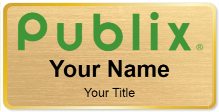Custom name badges for Publix tall