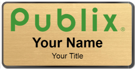 Custom name badges for Publix tall