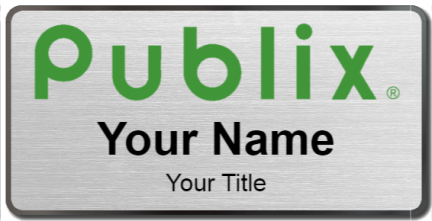 Custom name badges for Publix tall
