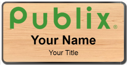 Custom name badges for Publix tall