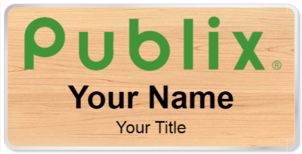 Custom name badges for Publix tall