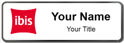 Custom name badges for Ibis Hotel