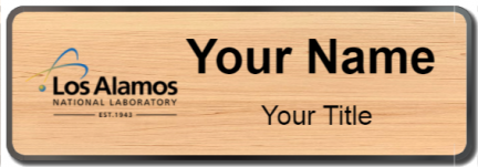 Custom name badges for Los Alamos National Lab
