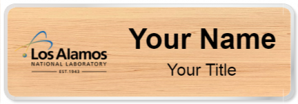Custom name badges for Los Alamos National Lab