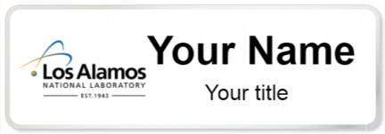 Custom name badges for Los Alamos National Lab