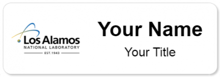Custom name badges for Los Alamos National Lab