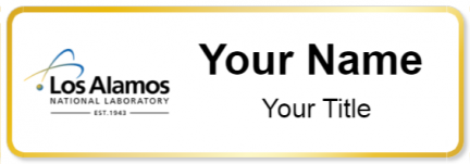Custom name badges for Los Alamos National Lab