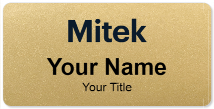 Custom name badges for Mitek Systems