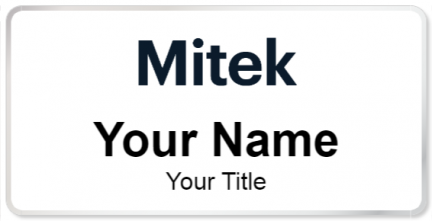 Custom name badges for Mitek Systems