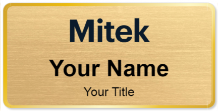 Custom name badges for Mitek Systems