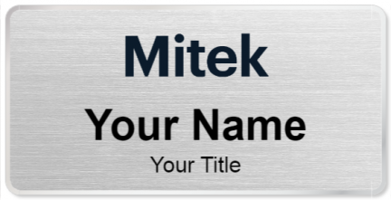 Custom name badges for Mitek Systems