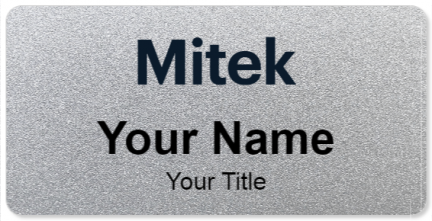 Custom name badges for Mitek Systems