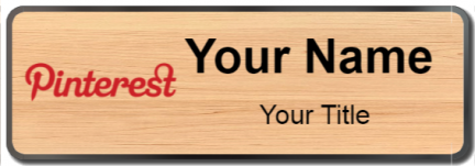 Custom name badges for Pinterest
