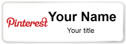 Custom name badges for Pinterest