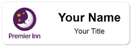 Custom name badges for Premier Inn