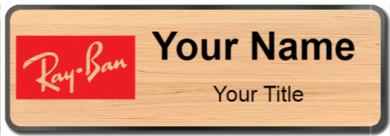Custom name badges for Rayban