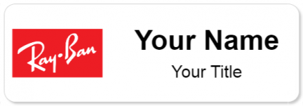 Custom name badges for Rayban
