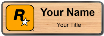 Custom name badges for Rockstar Games