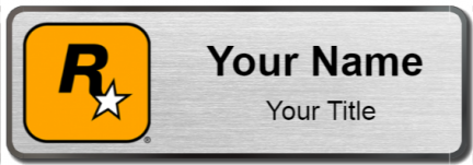 Custom name badges for Rockstar Games