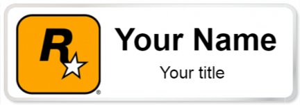 Custom name badges for Rockstar Games