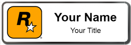 Custom name badges for Rockstar Games