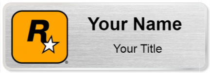 Custom name badges for Rockstar Games