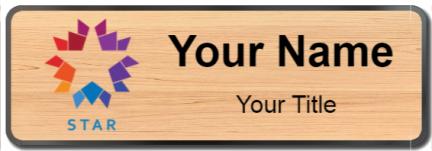 Custom name badges for Star TV