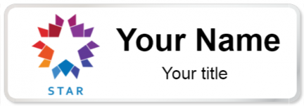 Custom name badges for Star TV