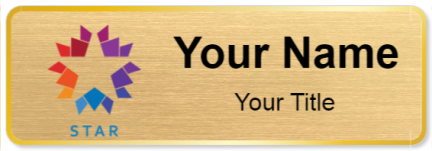 Custom name badges for Star TV