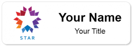 Custom name badges for Star TV