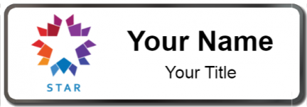 Custom name badges for Star TV