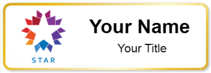 Custom name badges for Star TV