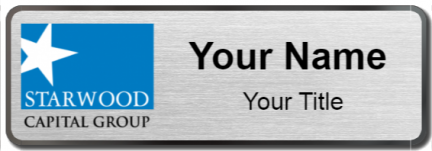 Custom name badges for Starwood Capital
