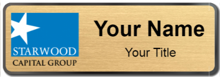 Custom name badges for Starwood Capital