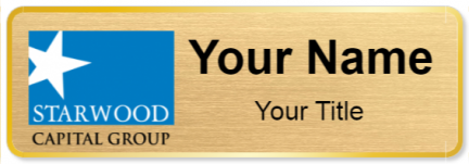 Custom name badges for Starwood Capital