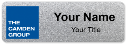 Custom name badges for The Camden Group
