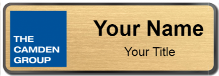 Custom name badges for The Camden Group