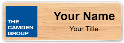 Custom name badges for The Camden Group