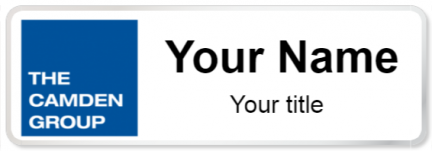 Custom name badges for The Camden Group