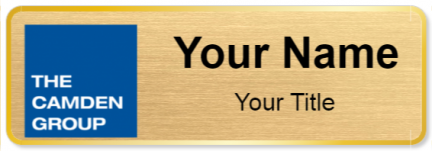 Custom name badges for The Camden Group