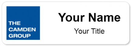 Custom name badges for The Camden Group