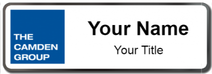 Custom name badges for The Camden Group