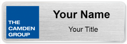 Custom name badges for The Camden Group