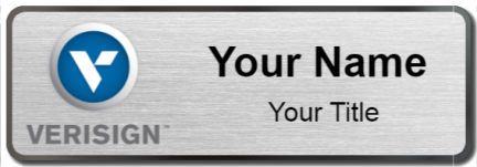 Custom name badges for Verisign