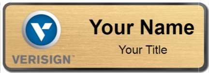 Custom name badges for Verisign