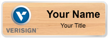 Custom name badges for Verisign