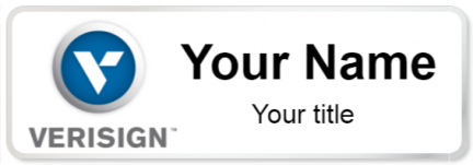 Custom name badges for Verisign