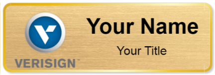 Custom name badges for Verisign