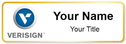Custom name badges for Verisign
